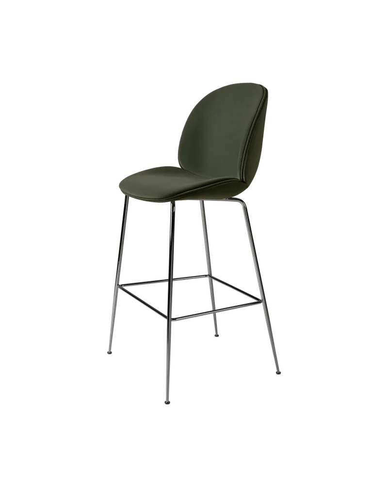 Beetle Bar Chair, Fully Upholstered by GUBI in Sunday, Dedar (018, Standard), Black Chrome, Conic base – product photo 4 of 4