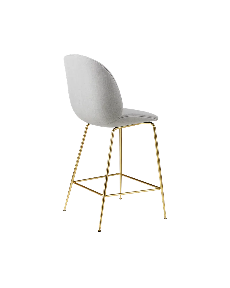 Beetle Counter Chair, Fully Upholstered by GUBI in Conic base, Brass Semi Matt, Remix 3, Kvadrat (123, Standard) – product photo 1 of 4