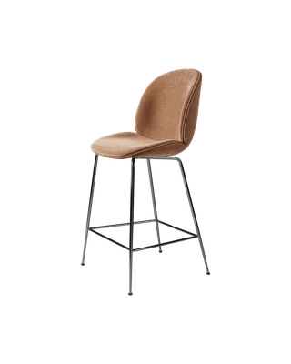 Beetle Counter Chair, Fully Upholstered by GUBI in Conic base, Black Chrome, Belsuede Special FR, Dedar (132, Standard) – product photo 4 of 4