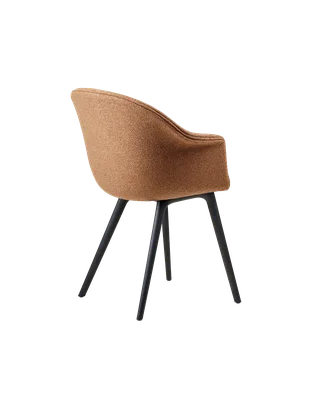 Bat Dining Chair, Fully Upholstered von GUBI in Around Bouclé, Dedar (032, Standard), Plastic base, Black – Produktfoto 2 von 5