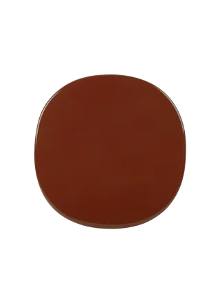Carmel Bistro Lounge Table by GUBI in Rock Red, Black Semi Matt, 75 × 75 cm – product photo 1 of 4
