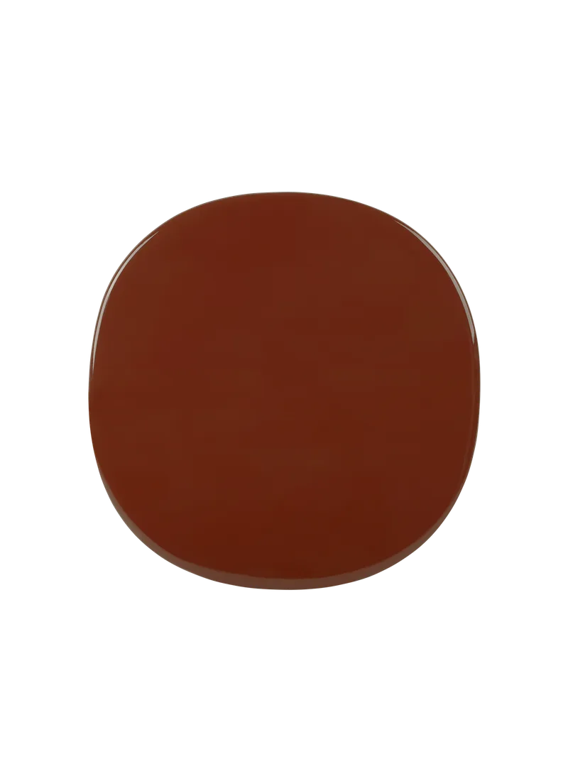 Carmel Bistro Lounge Table by GUBI in Rock Red, Black Semi Matt, 75 × 75 cm – product photo 1 of 4