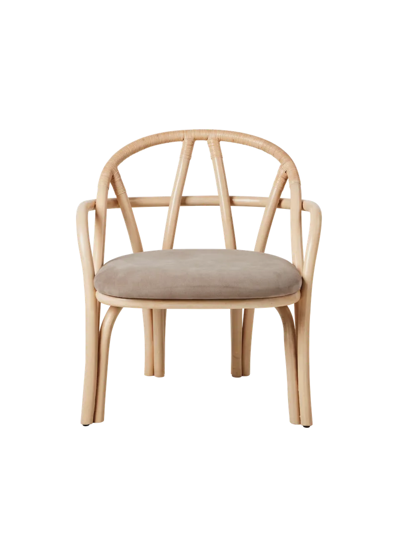 Bistra Lounge Chair von GUBI in Fustagno, GUBI (002, Standard), Natural Lacquered Rattan – Produktfoto 1 von 6