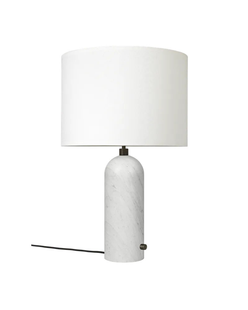 Gravity Table Lamp de GUBI en White Marble, White, 65 cm, EU – photo du produit