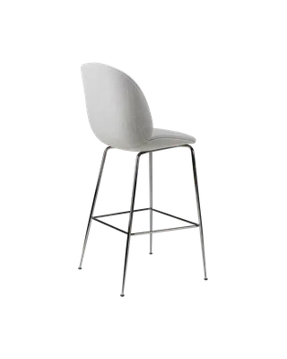 Beetle Bar Chair, Fully Upholstered von GUBI in Remix 3, Kvadrat (123, Standard), Black Chrome, Conic base – Produktfoto 2 von 4