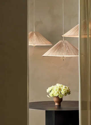 1972 Pendant by GUBI in Ø60 × 22 cm, No, Bamboo, EU – interior photo 3 of 6