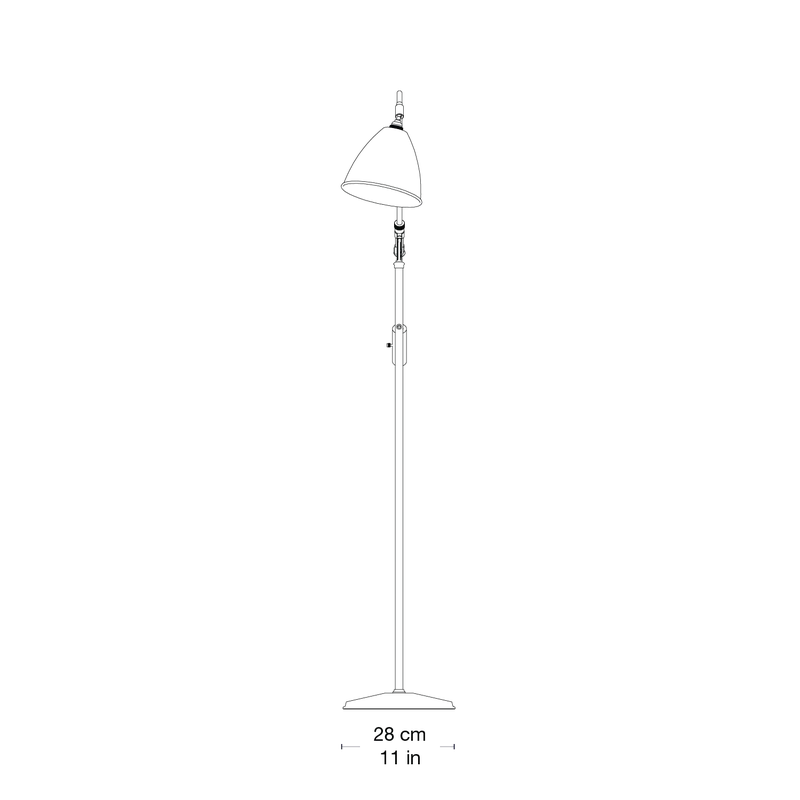 Bestlite BL4 Floor Lamp van GUBI in Black Brass, Black Brass, EU – productfoto 3 van 4