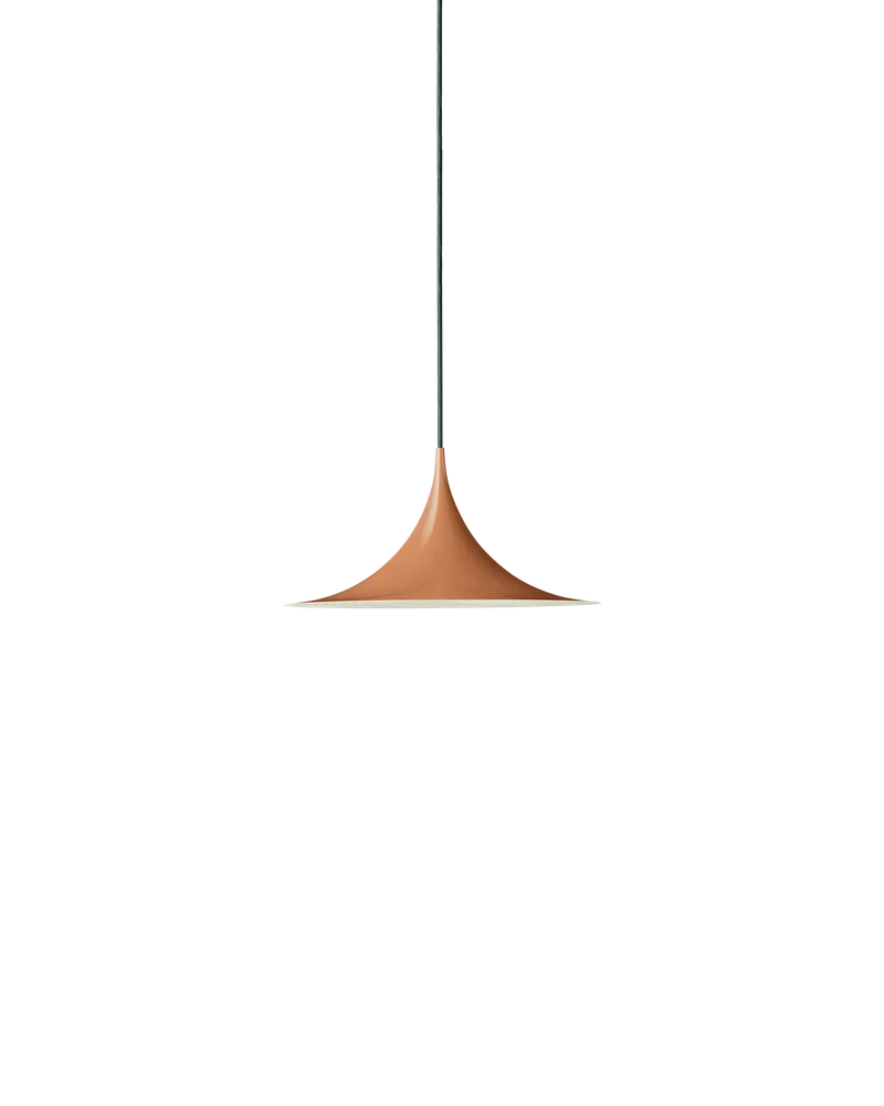 Semi Pendant by GUBI in Roasted Pumpkin Glossy, Ø30 × 15 cm, EU – product photo