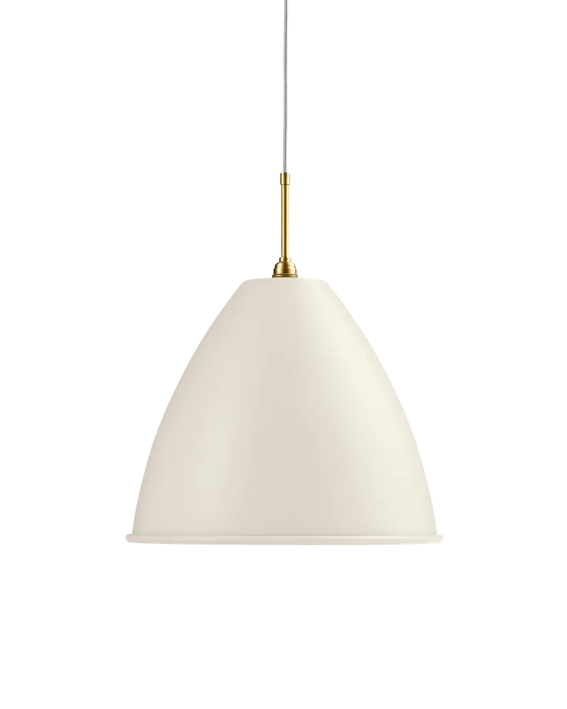 Bestlite BL9 Pendant von GUBI in White Semi Matt, Brass, Ø40 × 33 cm, EU – Produktfoto 2 von 2