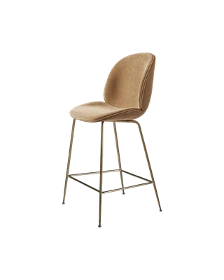 Beetle Counter Chair, Fully Upholstered by GUBI in Conic base, Antique Brass, Belsuede Special FR, Dedar (003, Standard) – product photo 4 of 4