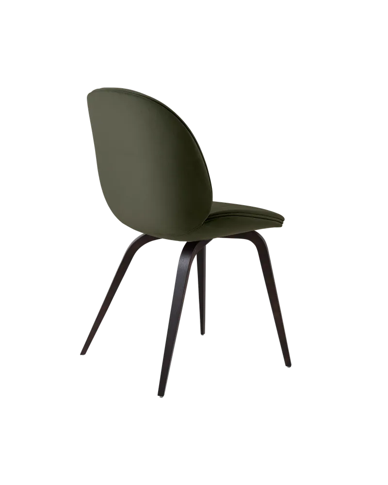 Beetle Dining Chair, Fully Upholstered von GUBI in Sunday, Dedar (018, Standard), Wood base, Smoked Oak – Produktfoto 4 von 5
