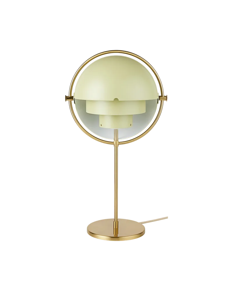 Multi-Lite Table Lamp by GUBI in Desert Sage, Brass, EU – product photo