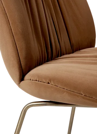 Beetle Soft Dining Chair, Fully Upholstered by GUBI in Sunday, Dedar (112, Standard), Antique Brass – product photo 3 of 5