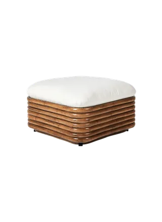 Bohemian 72 Ottoman by GUBI in Flair Special FR, Dedar (101, Standard), Rattan – product photo 3 of 3