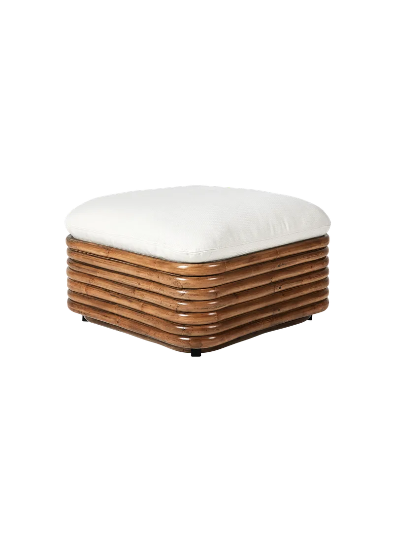 Bohemian 72 Ottoman by GUBI in Flair Special FR, Dedar (101, Standard), Rattan – product photo 3 of 3