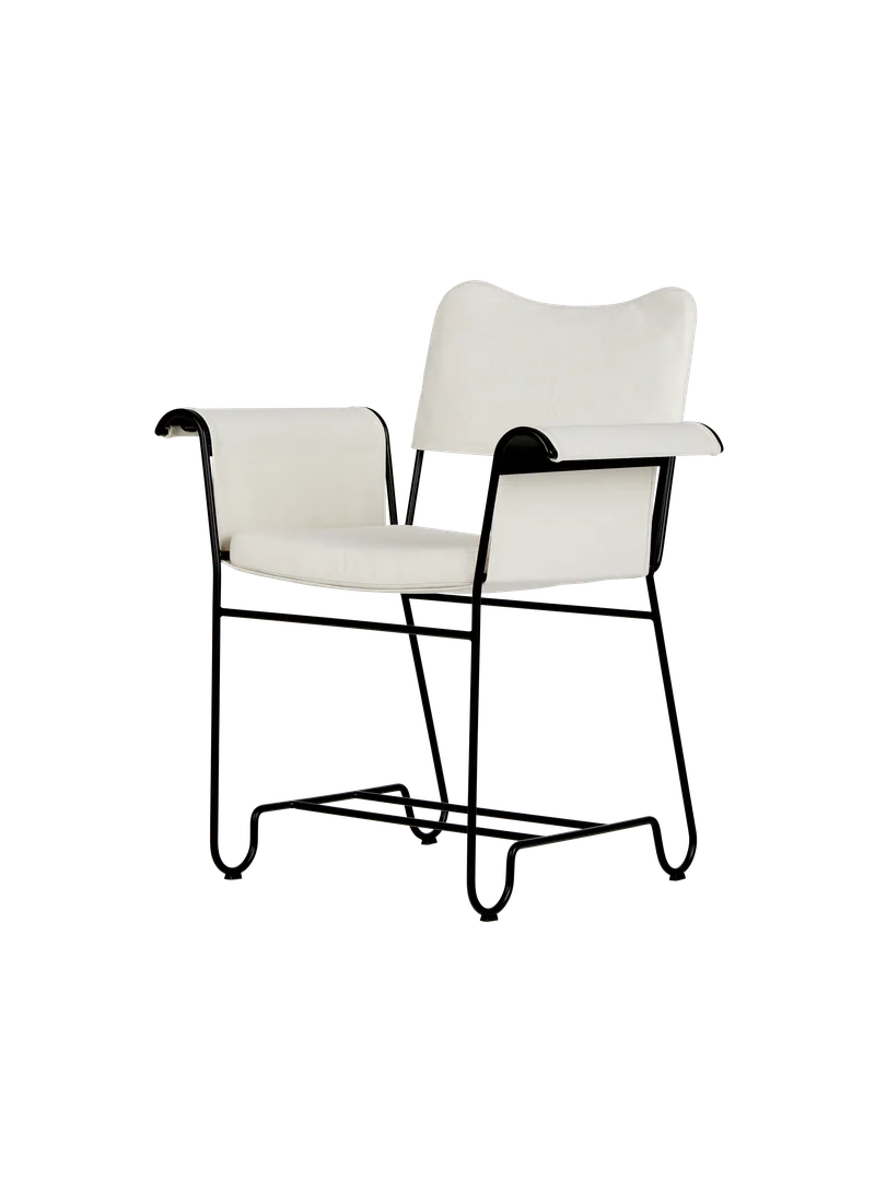 Tropique Dining Chair by GUBI in Leslie, Limonta (CAL 117 compliant) (06), None, Classic Black – product photo