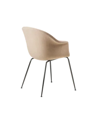 Bat Dining Chair, Fully Upholstered by GUBI in Remix 3, Kvadrat (233, Standard), Conic base, Black Chrome – product photo 3 of 4