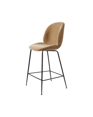Beetle Counter Chair, Fully Upholstered de GUBI en Conic base, Matt Black, Belsuede Special FR, Dedar (003, Standard) – photo du produit 4 sur 4