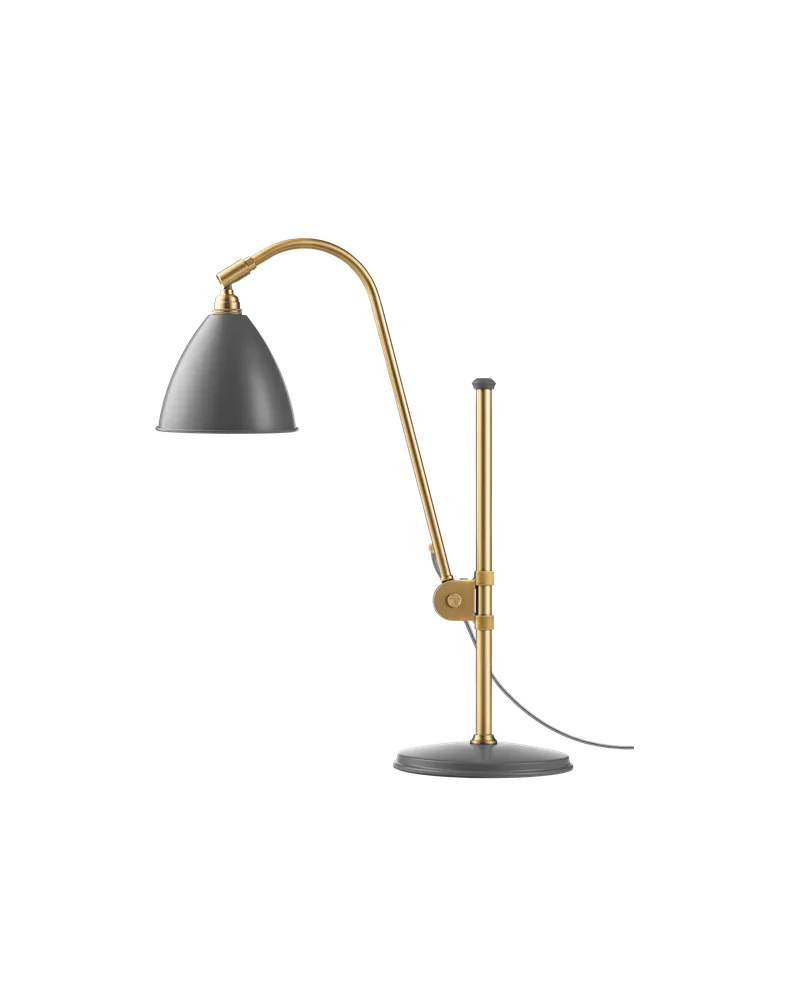 Bestlite BL1 Table Lamp von GUBI in Grey Semi Matt, Brass, EU – Produktfoto 3 von 3