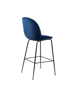Beetle Bar Chair, Fully Upholstered by GUBI in Sunday, Dedar (003, Standard), Matt Black, Conic base – product photo 2 of 4