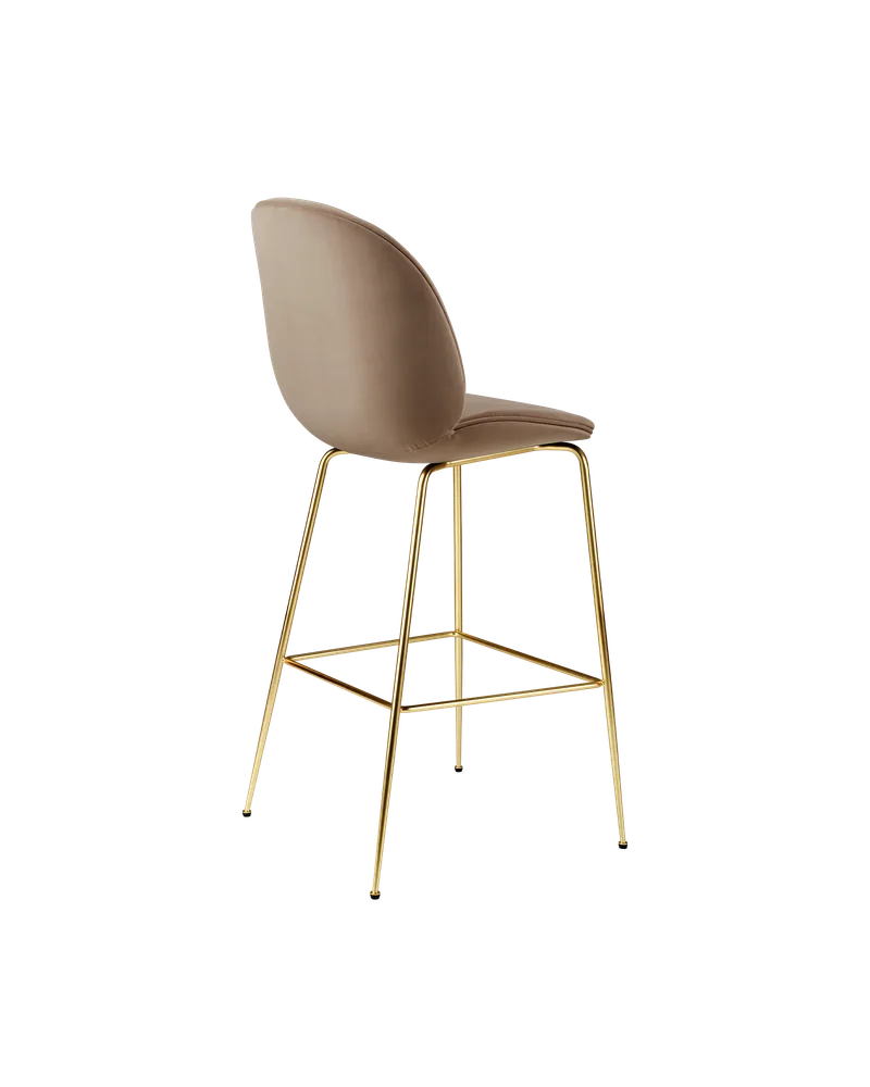 Beetle Bar Chair, Fully Upholstered by GUBI in Sunday, Dedar (034, Standard), Brass Semi Matt, Conic base – product photo 1 of 4