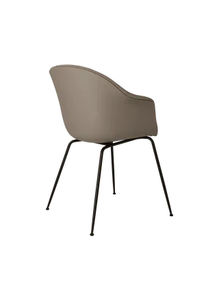 Bat Dining Chair, Front Upholstered by GUBI in Light Bouclé, GUBI (003, Standard), Conic base, Matt Black – product photo 1 of 4