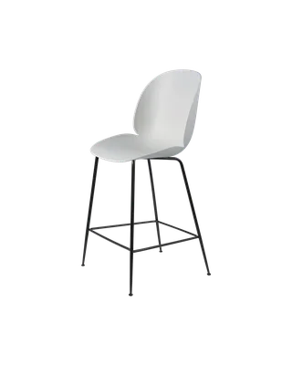 Beetle Counter Chair, Un-Upholstered by GUBI in Lunar Gray, Matt Black, Conic base – product photo 3 of 3