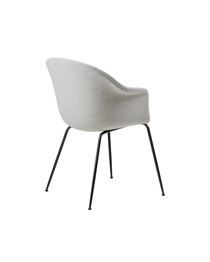 Bat Dining Chair, Fully Upholstered by GUBI in Remix 3, Kvadrat (123, Standard), Conic base, Black – product photo 2 of 4