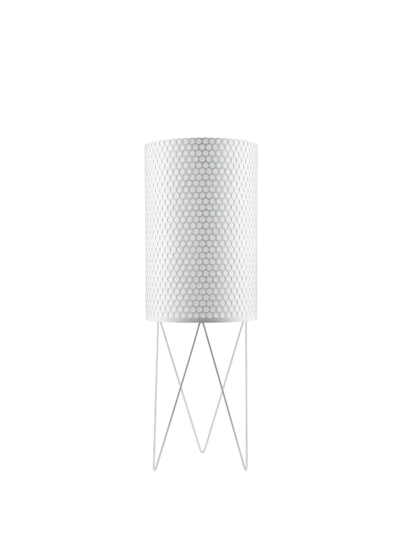 PD2 Floor Lamp van GUBI in White Semi Matt, EU – productfoto