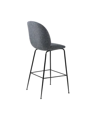Beetle Bar Chair, Fully Upholstered by GUBI in Around Bouclé, Dedar (023, Standard), Matt Black, Conic base – product photo 2 of 4