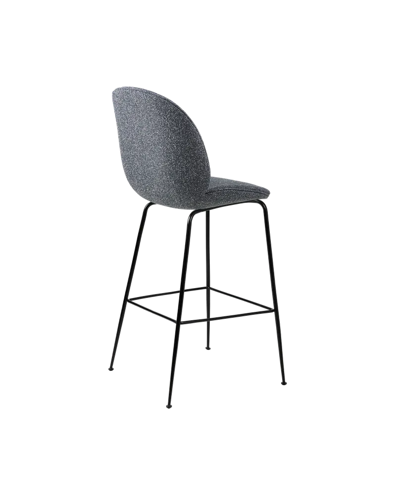 Beetle Bar Chair, Fully Upholstered by GUBI in Around Bouclé, Dedar (023, Standard), Matt Black, Conic base – product photo 2 of 4