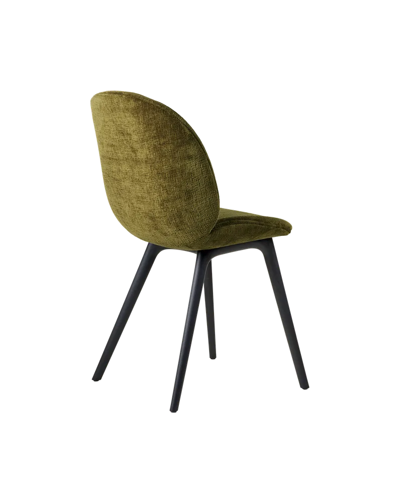Beetle Dining Chair, Fully Upholstered von GUBI in Mumble, Glamour Group (40, Standard), Plastic base, Black – Produktfoto 4 von 5