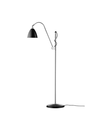 Bestlite BL3 Floor Lamp de GUBI en Black Semi Matt, Chrome, Ø16 × 13 cm, EU – photo du produit 4 sur 4