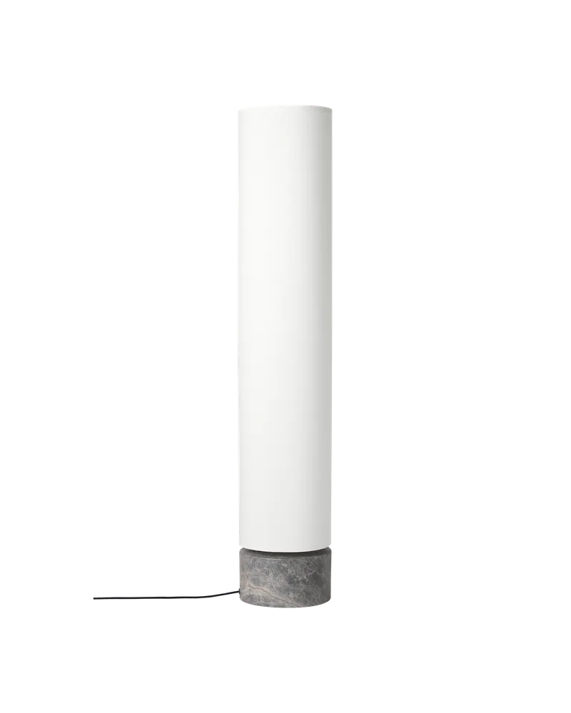 Unbound Floor Lamp by GUBI in White, Grey Marble, 120 cm, EU – product photo