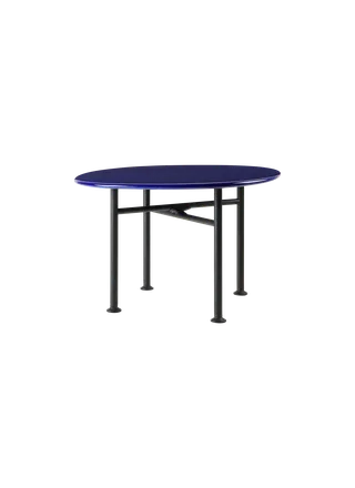 Carmel Coffee Table by GUBI in Pacific Blue, Black Semi Matt, 60 × 60 cm – product photo 5 of 5