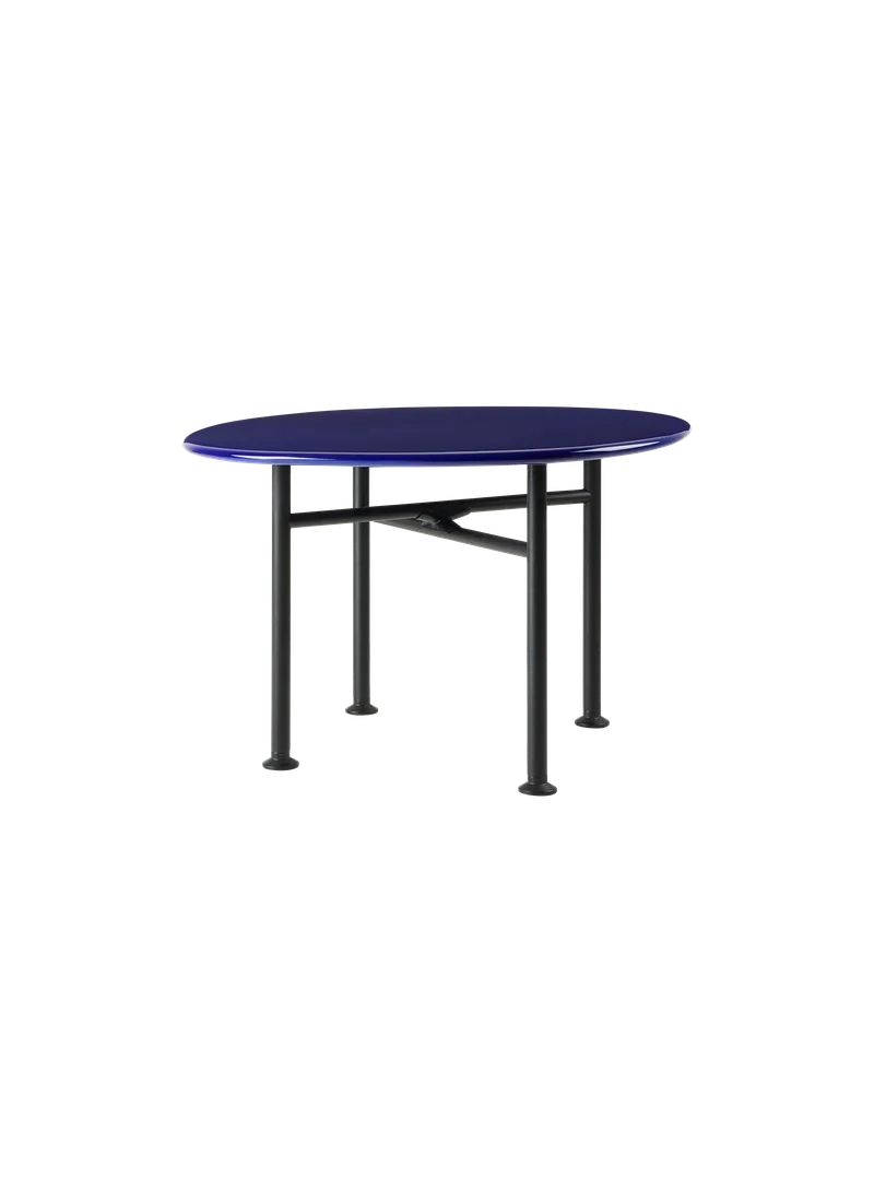 Carmel Coffee Table by GUBI in Pacific Blue, Black Semi Matt, 60 × 60 cm – product photo 5 of 5
