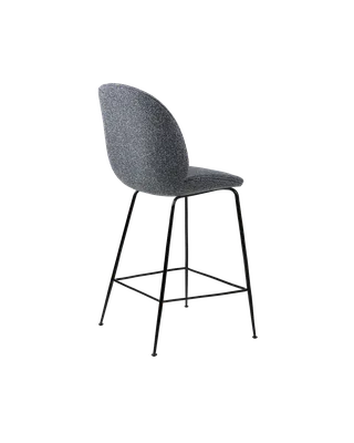 Beetle Counter Chair, Fully Upholstered by GUBI in Conic base, Matt Black, Around Bouclé, Dedar (023, Standard) – product photo 2 of 4
