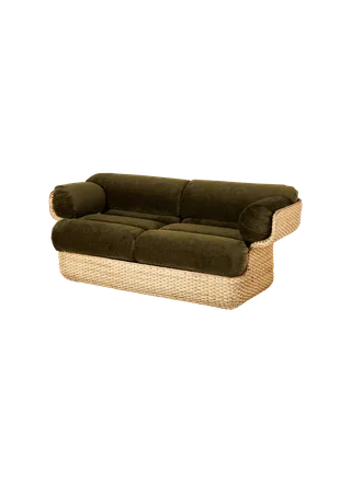 Basket Sofa van GUBI in Mumble, Glamour Group (40, Standard), 2 seater, Rattan – productfoto 7 van 7