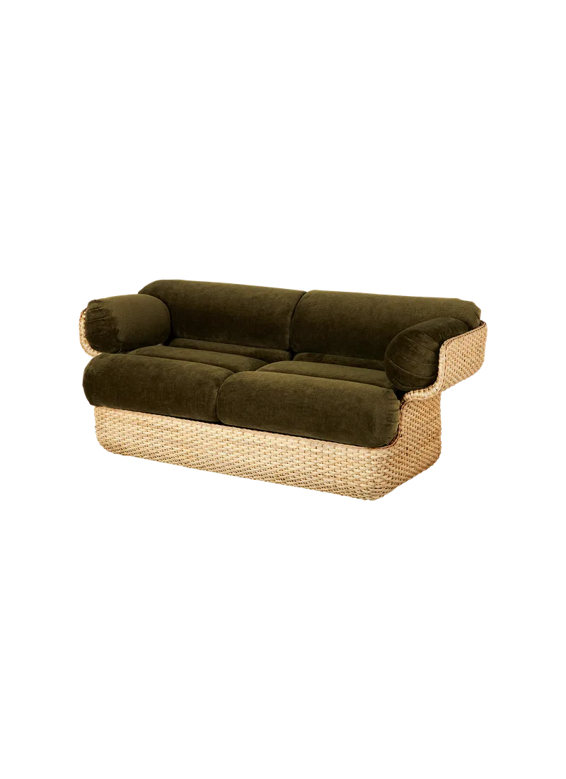 Basket Sofa van GUBI in Mumble, Glamour Group (40, Standard), 2 seater, Rattan – productfoto 7 van 7