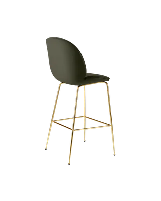 Beetle Bar Chair, Fully Upholstered by GUBI in Sunday, Dedar (018, Standard), Brass Semi Matt, Conic base – product photo 2 of 4