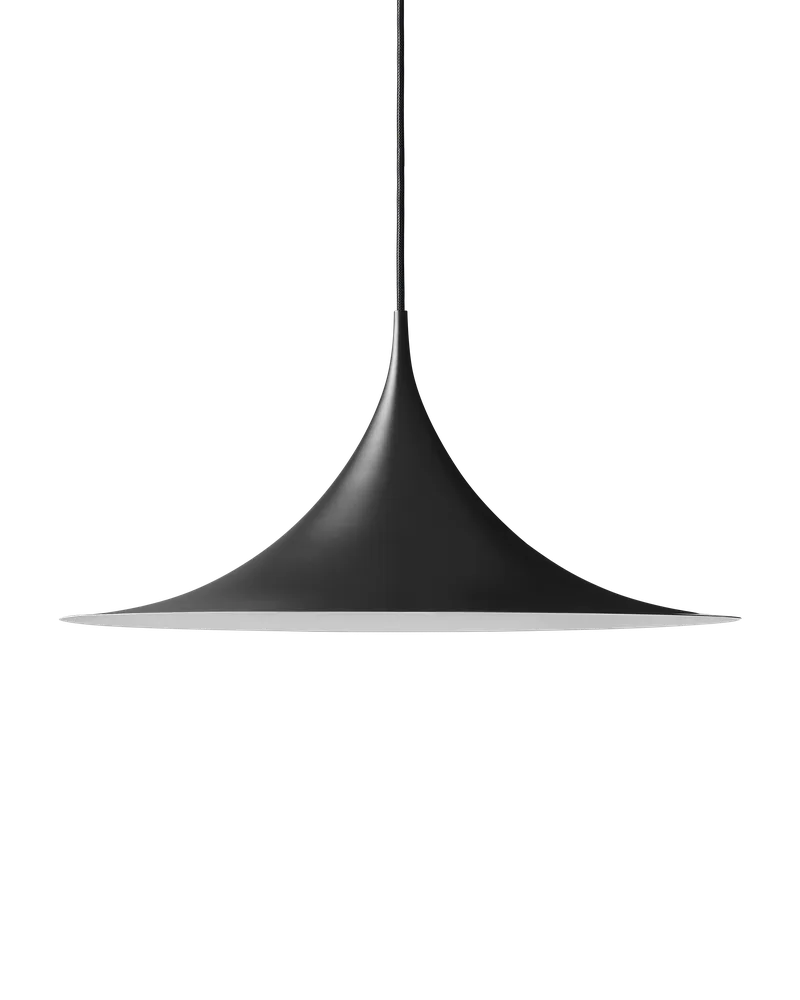 Semi Pendant by GUBI in Black Semi Matt, Ø90 × 45 cm, EU – product photo