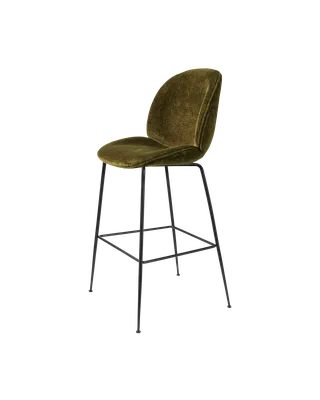 Beetle Bar Chair, Fully Upholstered by GUBI in Mumble, Glamour Group (40, Standard), Matt Black, Conic base – product photo 4 of 4