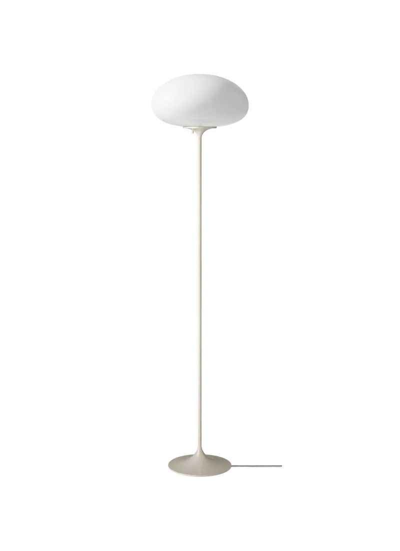 Stemlite Floor Lamp by GUBI in Pebble Grey, 150 cm, Opal Glass, EU – product photo