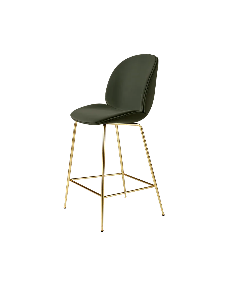 Beetle Counter Chair, Fully Upholstered de GUBI en Conic base, Brass Semi Matt, Sunday, Dedar (018, Standard) – photo du produit 4 sur 4