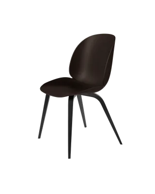 Beetle Dining Chair, Un-Upholstered von GUBI in Mocha Brown, Wood base, Black Stained Beech – Produktfoto 3 von 3