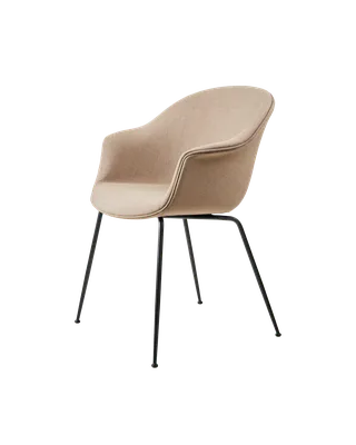 Bat Dining Chair, Fully Upholstered von GUBI in Remix 3, Kvadrat (233, Standard), Conic base, Black – Produktfoto 4 von 4