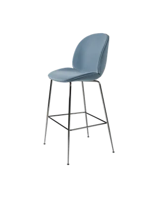 Beetle Bar Chair, Fully Upholstered von GUBI in Sunday, Dedar (002, Standard), Black Chrome, Conic base – Produktfoto 4 von 4