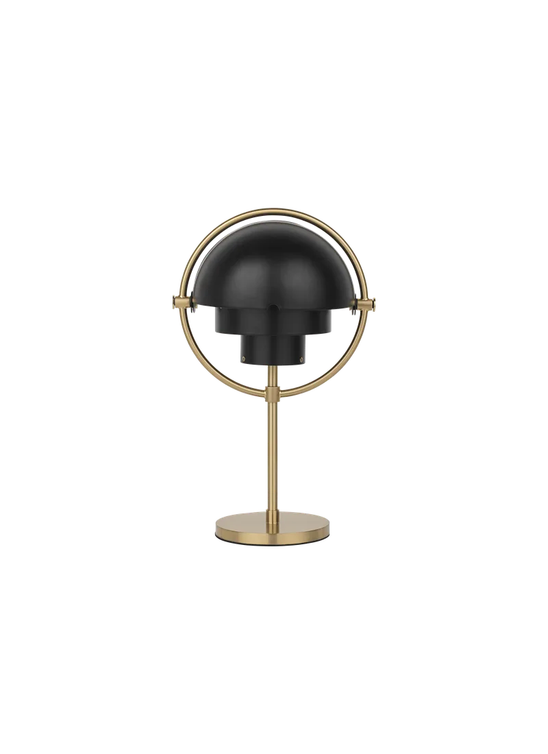 Multi-Lite Portable Lamp by GUBI in Black Semi Matt, Brass, EU – product photo