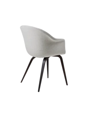 Bat Dining Chair, Fully Upholstered by GUBI in Remix 3, Kvadrat (123, Standard), Wood base, Smoked Oak – product photo 3 of 4