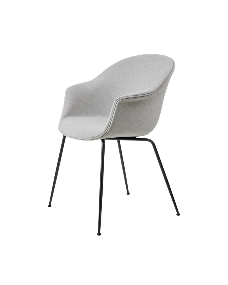 Bat Dining Chair, Fully Upholstered by GUBI in Remix 3, Kvadrat (123, Standard), Conic base, Black – product photo 1 of 4
